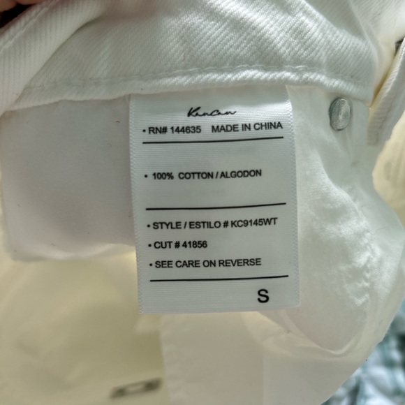 KanCan The Bailey 2.0 White Highrise Shorts- Size Small - Picture 6 of 6